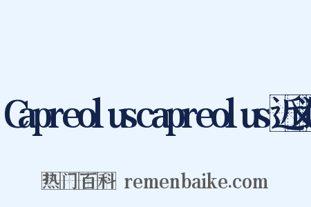 Capreoluscapreolus近义词是什么意思的图片